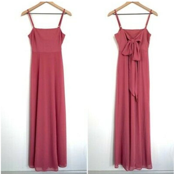 Show Me Your Mumu Lauren Tie Back Dress in Sunset Rose Pink - Picture 5 of 11